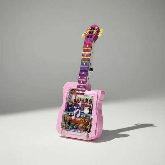 Roze gitaar | Bouwpakket