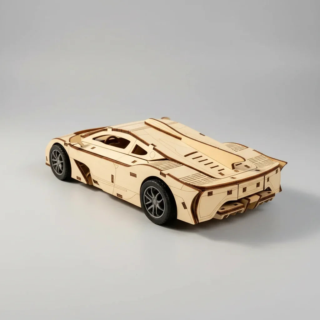 Sportauto | 3D Houten Bouwpakket