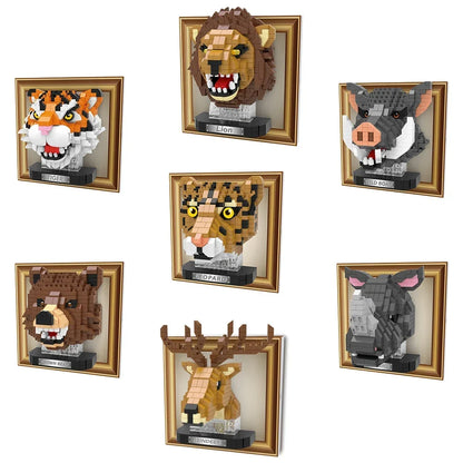 Mini 3d schilderij dikhoornschaap | Bouwpakket