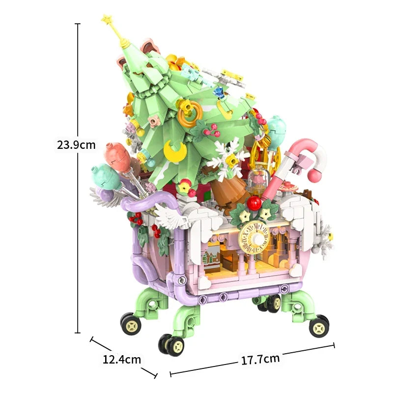 Kerst winkelwagen | Bouwpakket