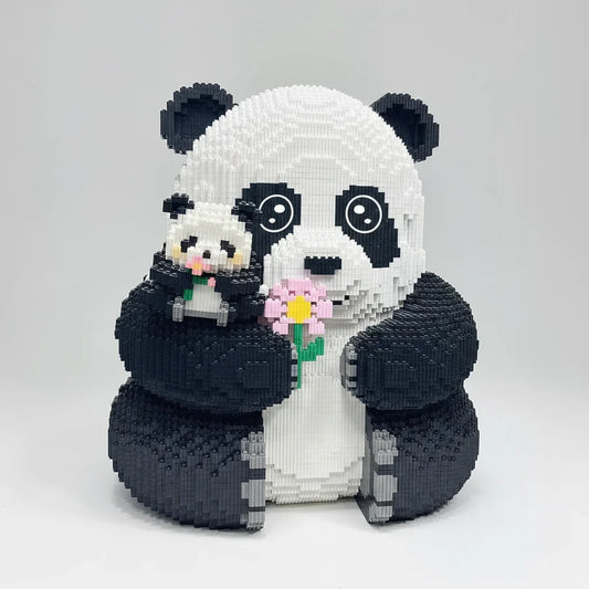 Mega panda met kleine panda | Bouwpakket