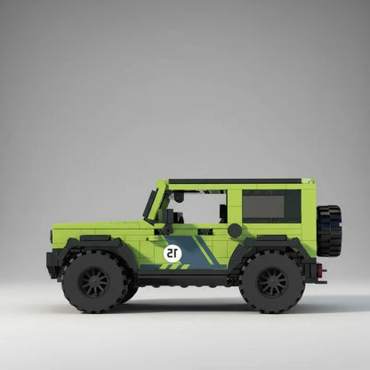 Groene race auto | Bouwpakket