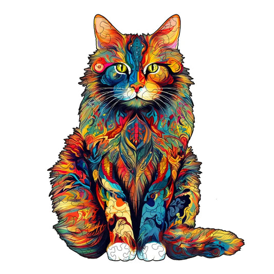 Stoere kat | Houten Puzzel