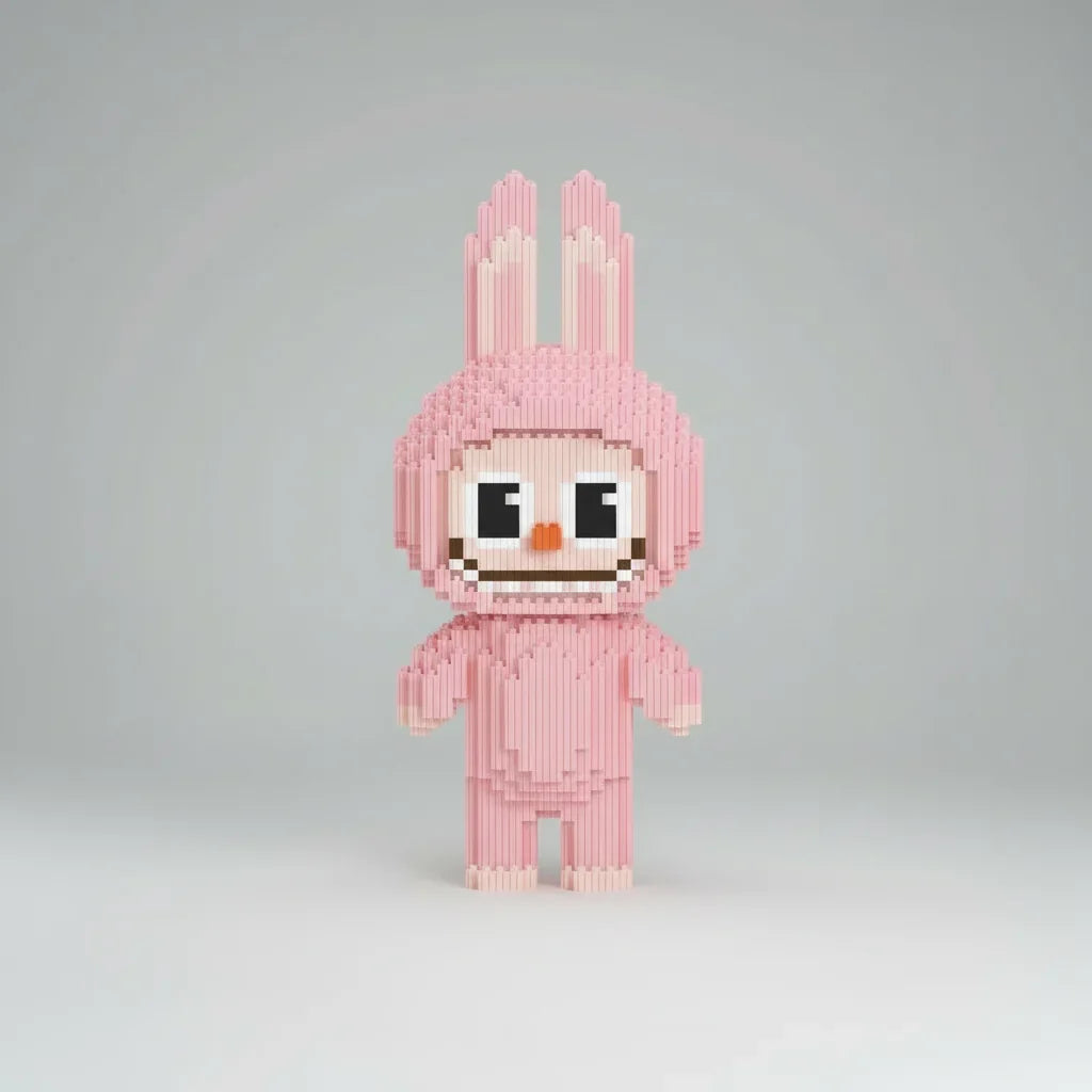 Roze harig monster | Bouwpakket
