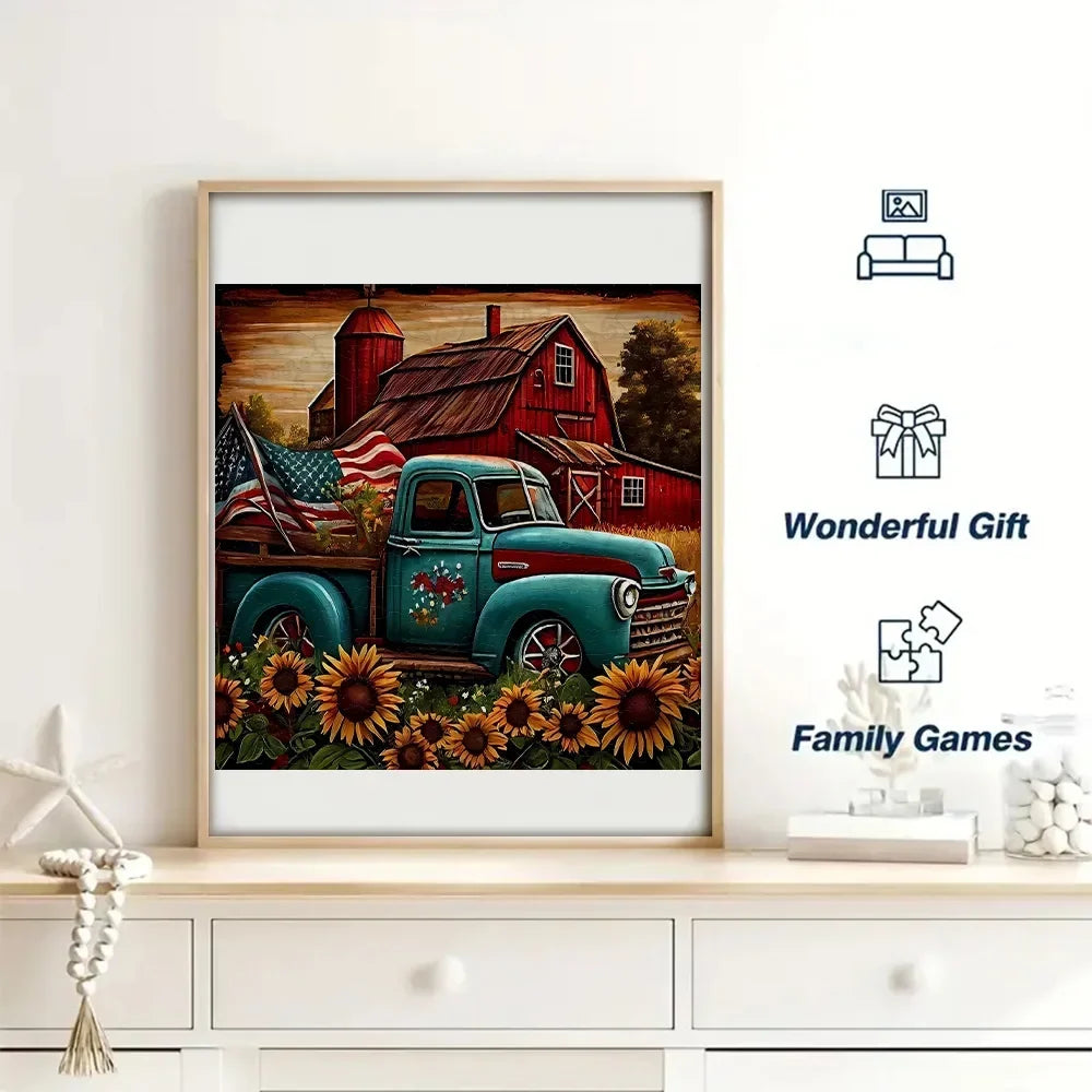 Amerikaanse auto | Houten Puzzel