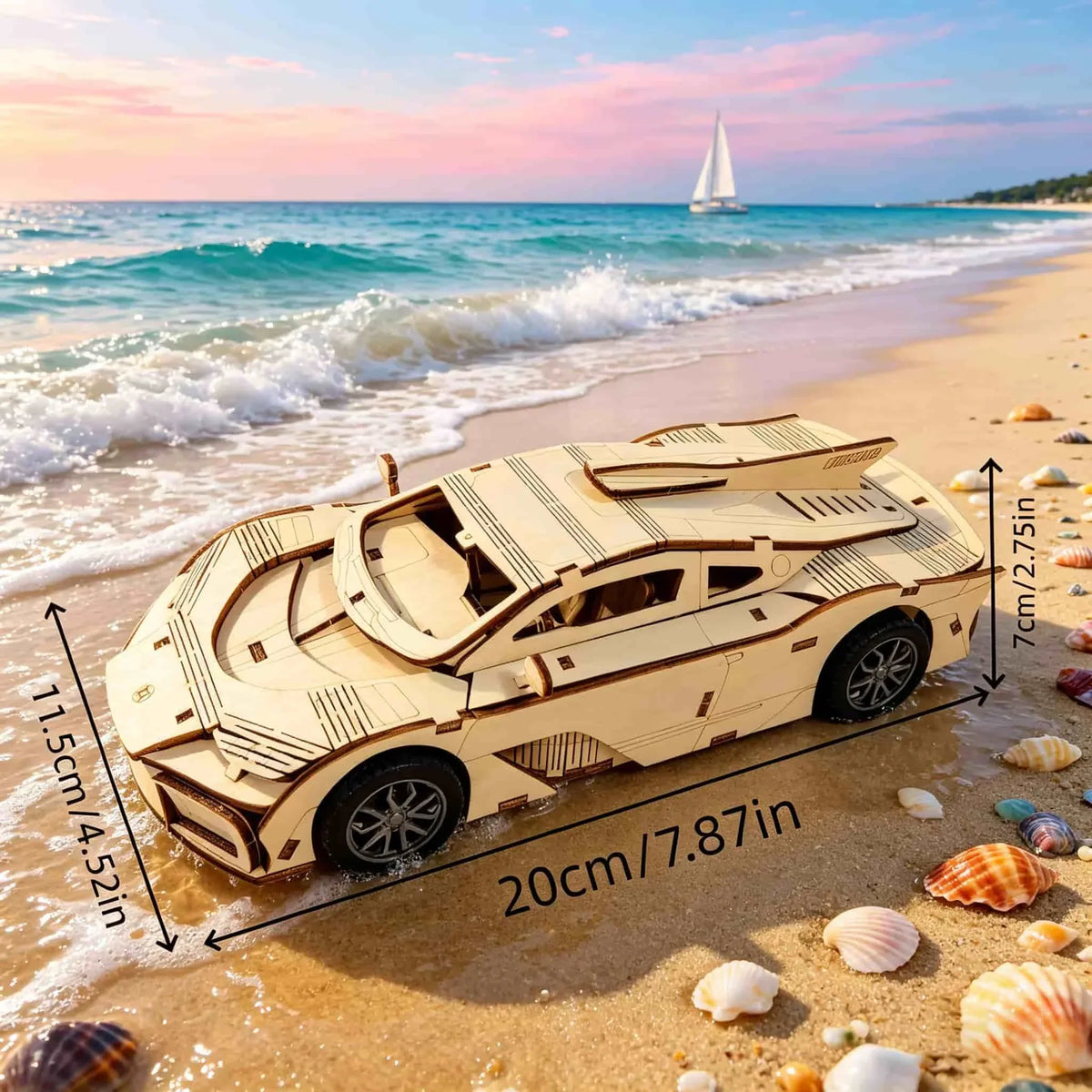 Sportauto | 3D Houten Bouwpakket
