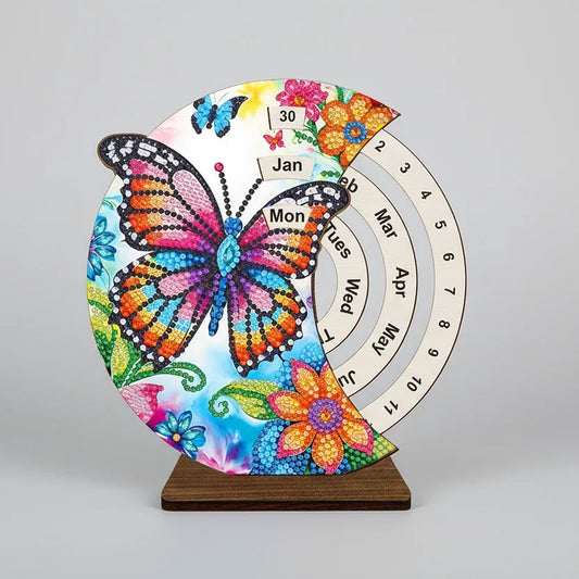 Gekleurde vlinder | Kalender | Diamond Painting