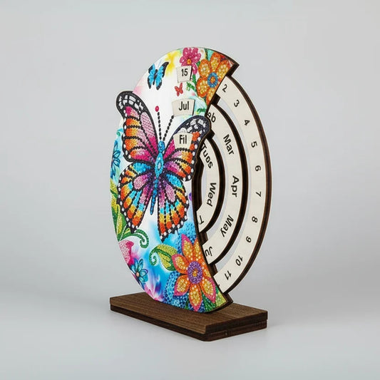 Gekleurde vlinder | Kalender | Diamond Painting