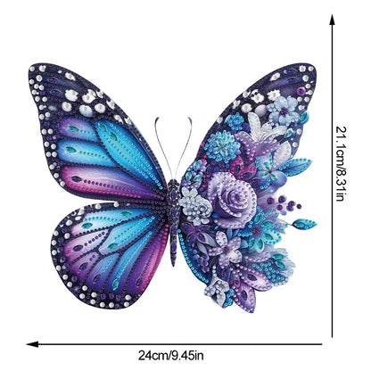 5d paarse vlinder | Diamond Painting