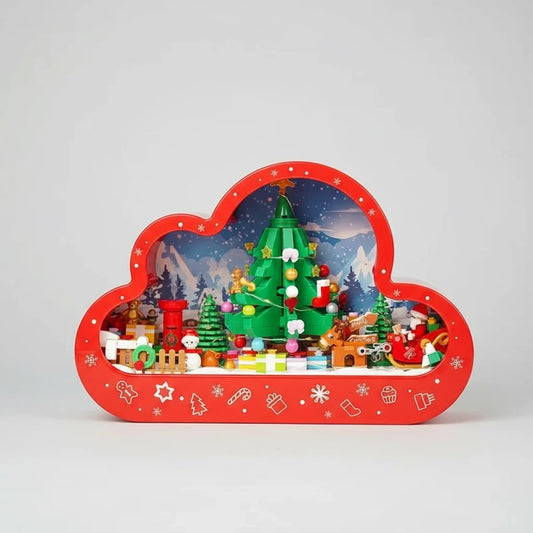 Kerst dorp in wolk | Bouwpakket