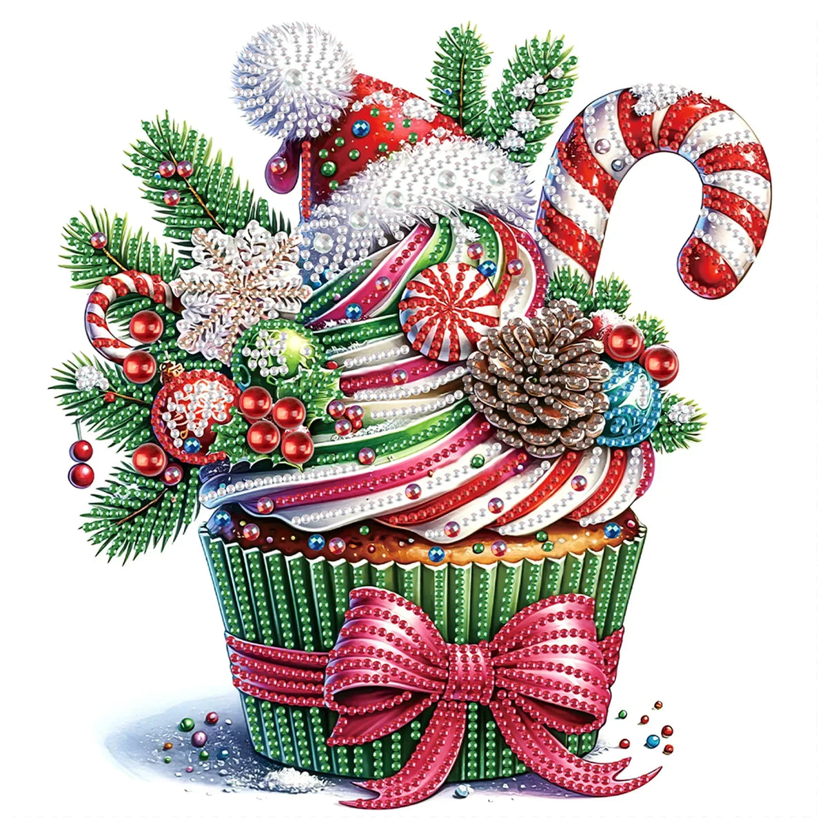 Kerst cupcake | Diamond Painting