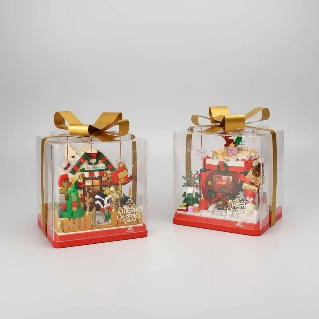 Kerstappel in cadeautje | Bouwpakket