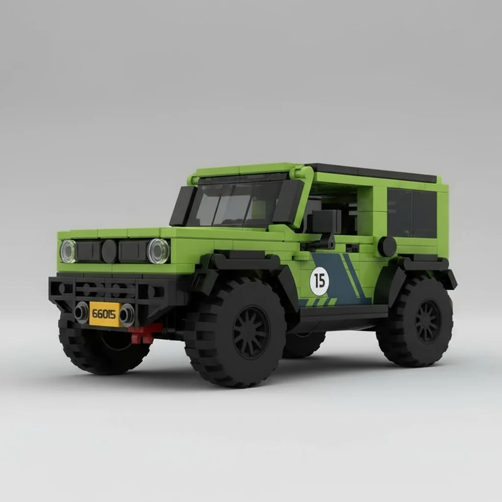 Groene race auto | Bouwpakket