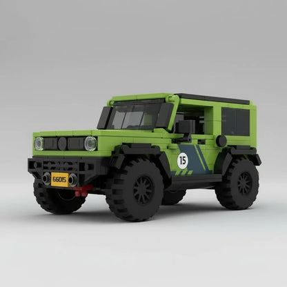 Groene race auto | Bouwpakket