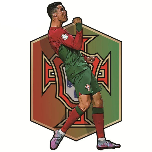 Ronaldo Portugal thuisshirt | Houten Puzzel