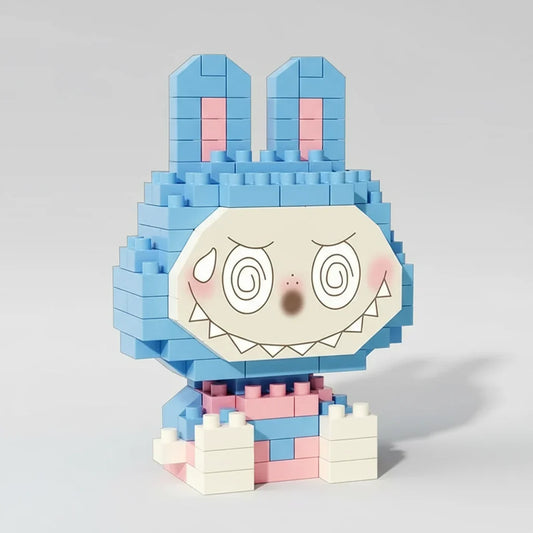 Mini blauw harig monster | Bouwpakket