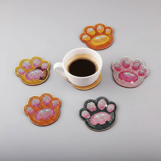 Hondenpoot onderzetters | Diamond Painting