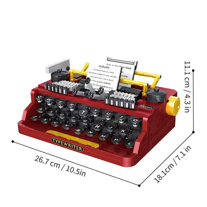 Rood typemachine | Bouwpakket