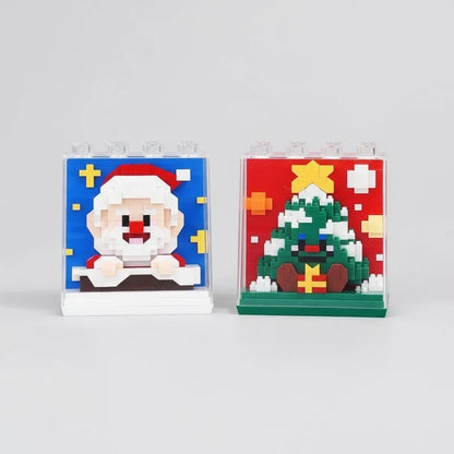 Kerstfiguren in blok | Bouwpakket