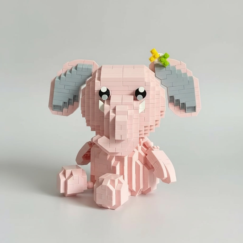 Roze olifant | Bouwpakket