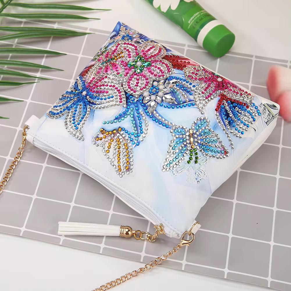 Handtas met bloemen | Diamond Painting