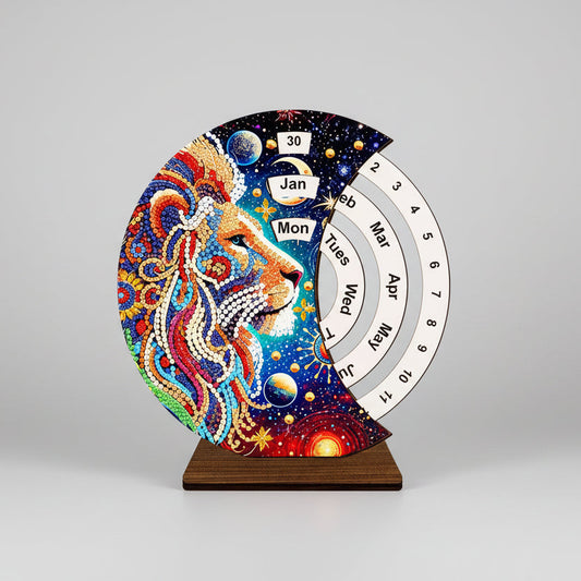 Leeuw | Kalender | Diamond Painting