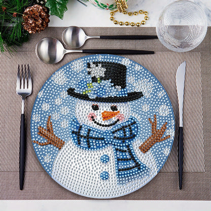 Sneeuwpoppen placemats 4 stuks | 4 stuks | Diamond Painting