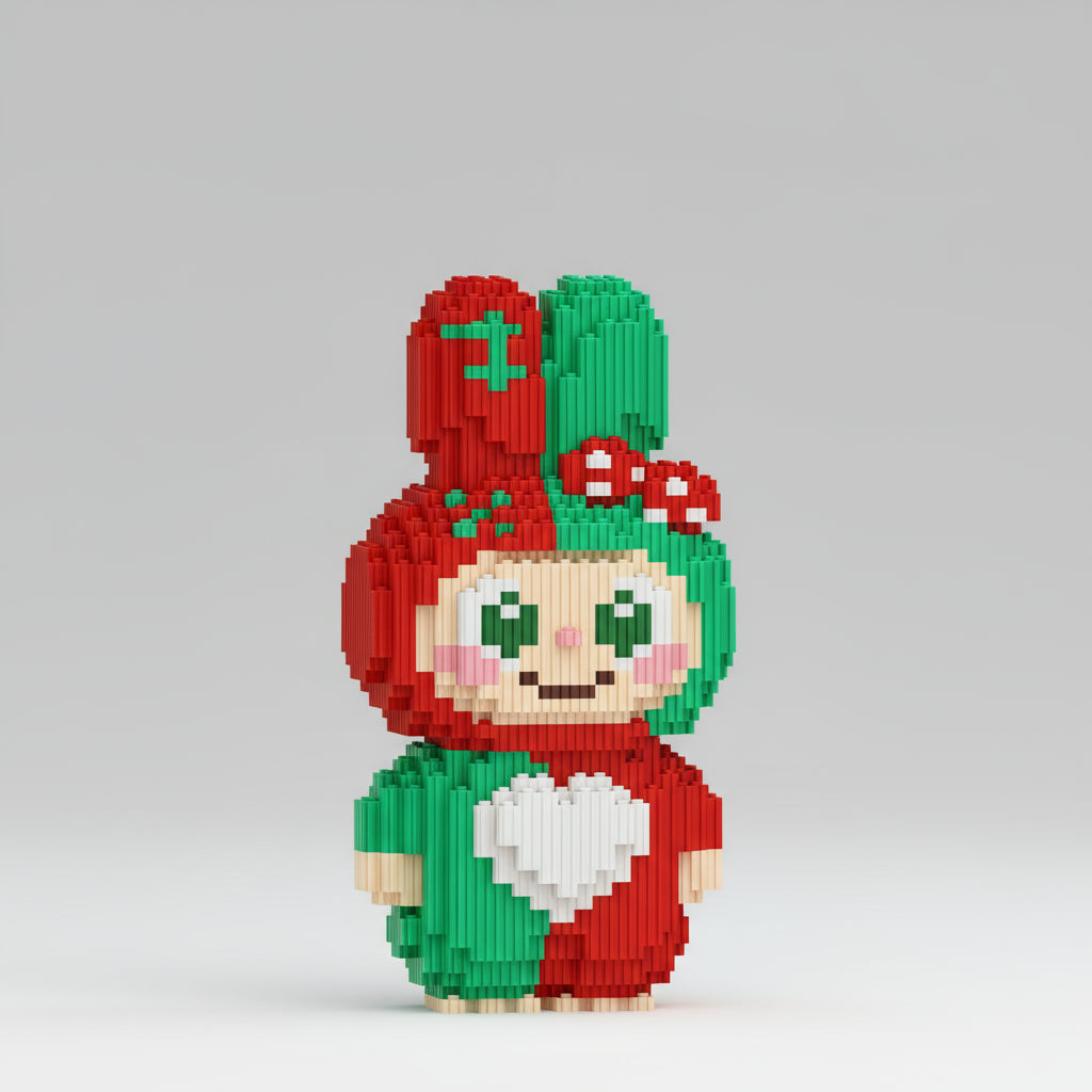 Schattig kerst poppetje | Bouwpakket
