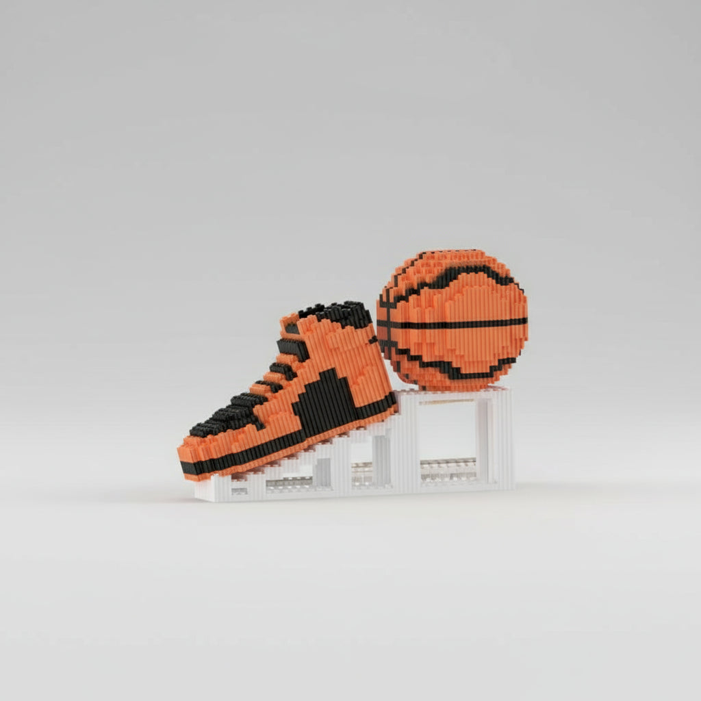 Oranje basketbal schoen bal | Bouwpakket