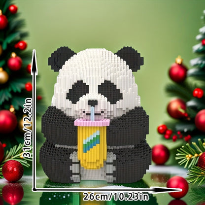 Panda met milkshake | Bouwpakket
