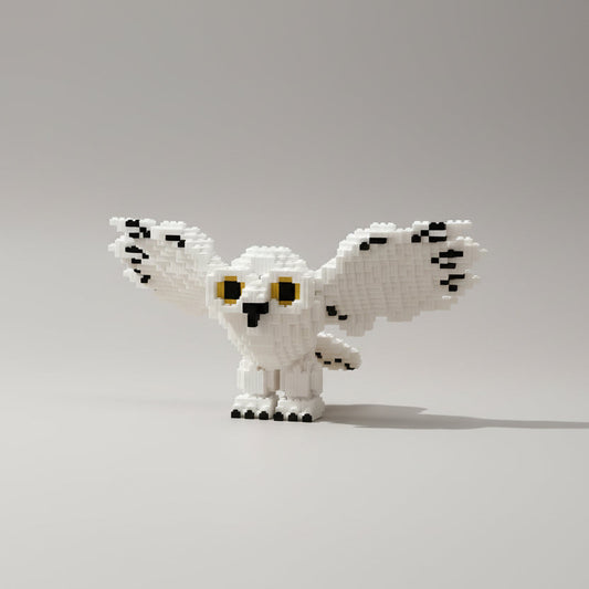 Vliegende witte uil | Bouwpakket