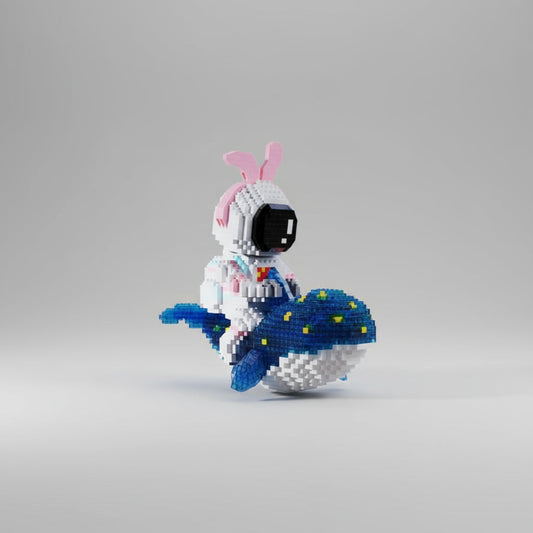 Astronaut op walvis | Bouwpakket