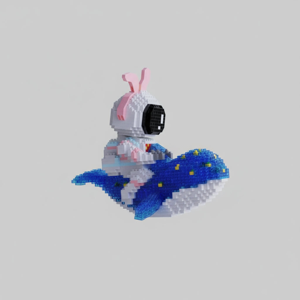 Astronaut op walvis | Bouwpakket