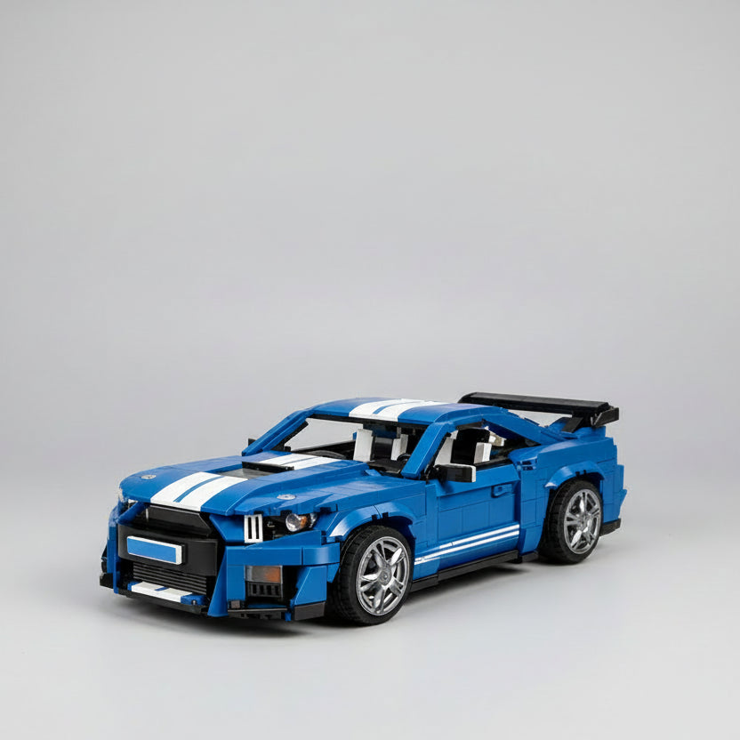 Coole blauwe sport auto | Bouwpakket