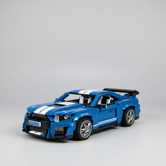 Coole blauwe sport auto | Bouwpakket