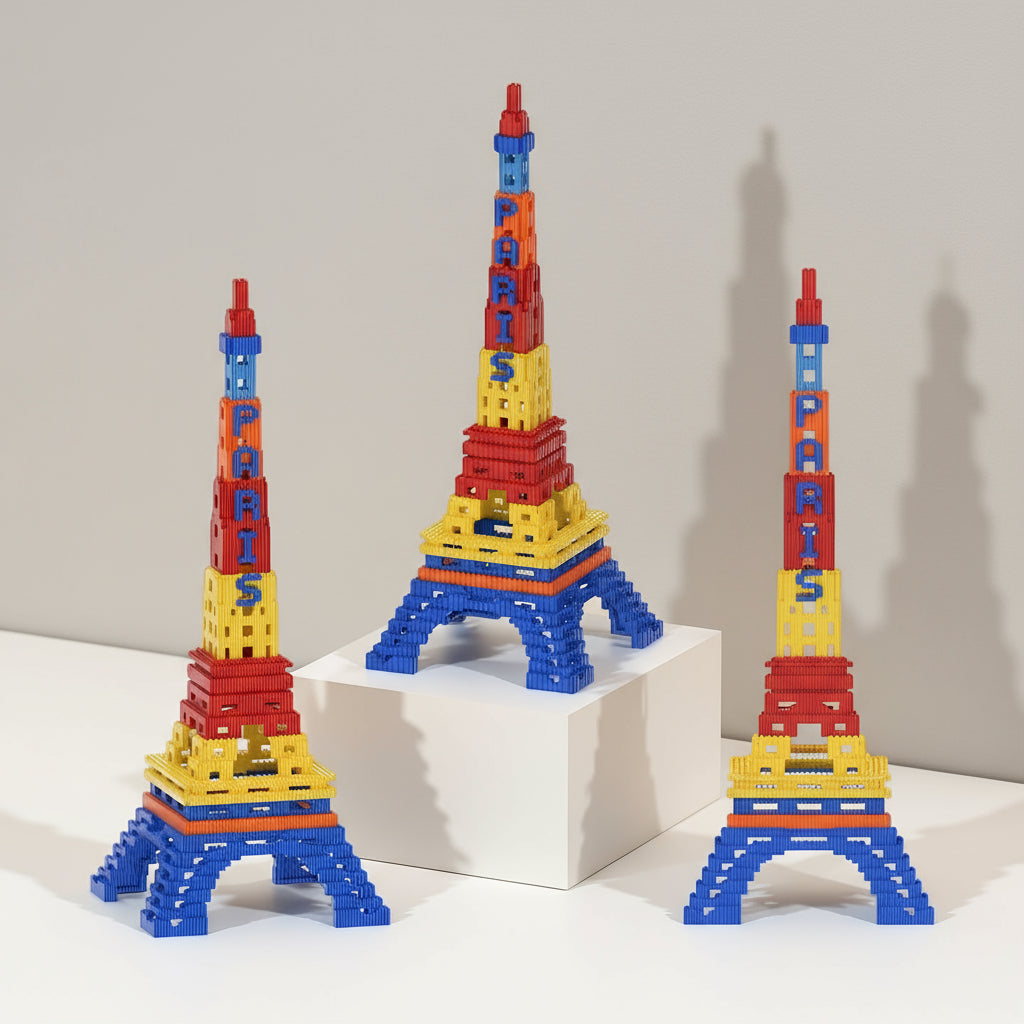 Gekleurde eiffeltoren | Bouwpakket