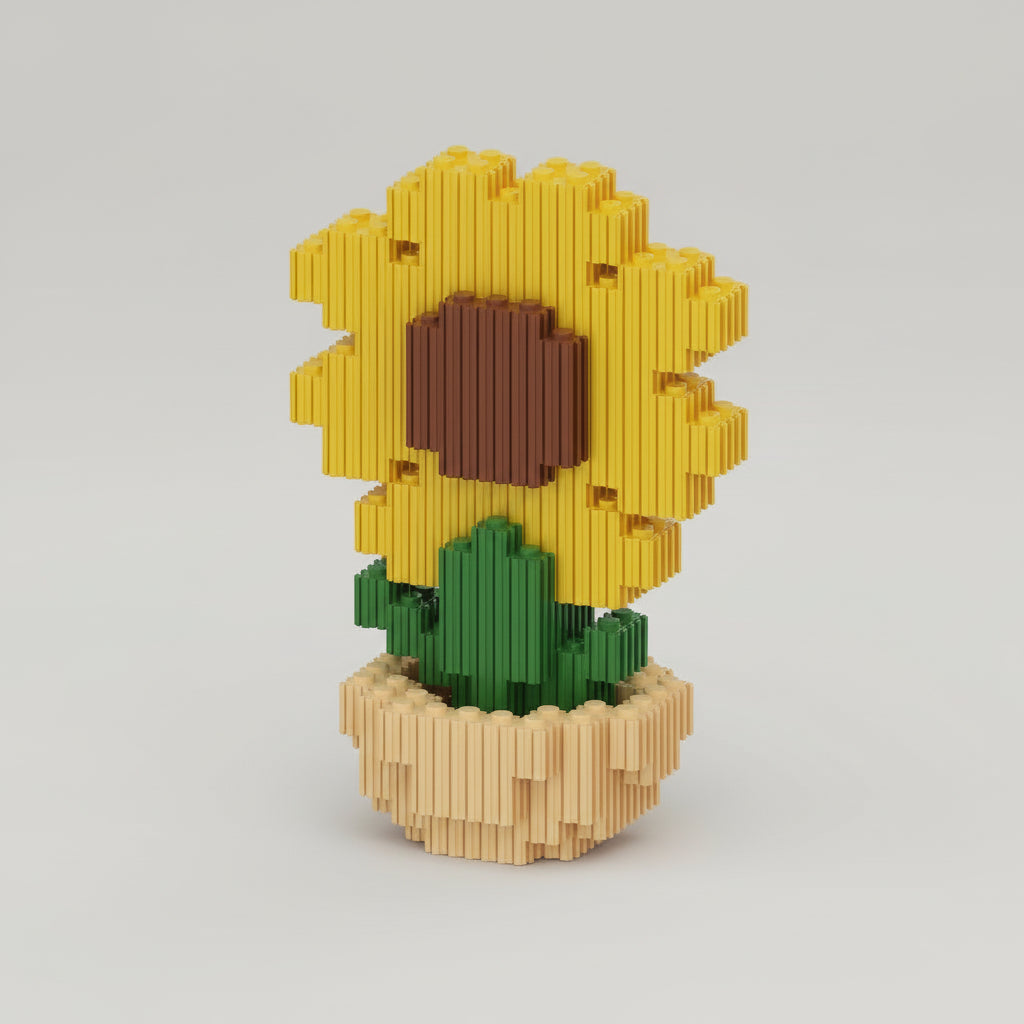 Cactus roos zonnebloem | Bouwpakket