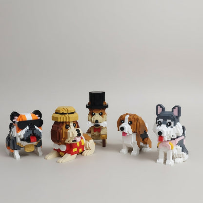 Bulldog met zonnebril | Bouwpakket