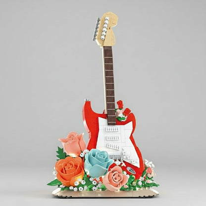 Gitaar met bloemen | Bouwpakket