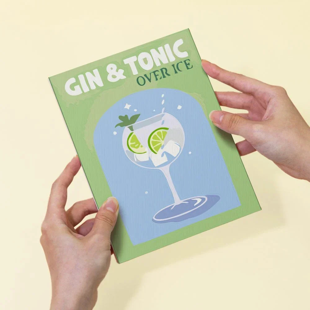 6 mini schilderijen kleurrijke cocktail collectie | Kleurrijke Cocktailcollectie | Schilderen op Nummer