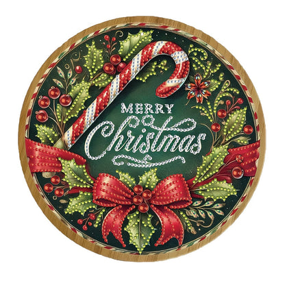 Vrolijk kerstfeest dienblad | Dienblad | Diamond Painting