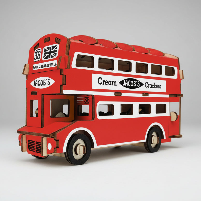 Dubbeldekker bus | 3D Houten Bouwpakket