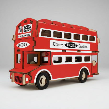 Dubbeldekker bus | 3D Houten Bouwpakket
