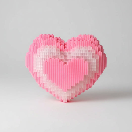 Roze hart | Bouwpakket