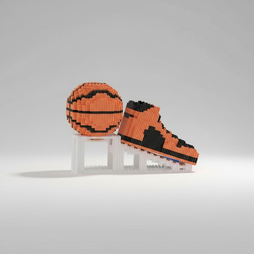 Oranje basketbal schoen bal | Bouwpakket