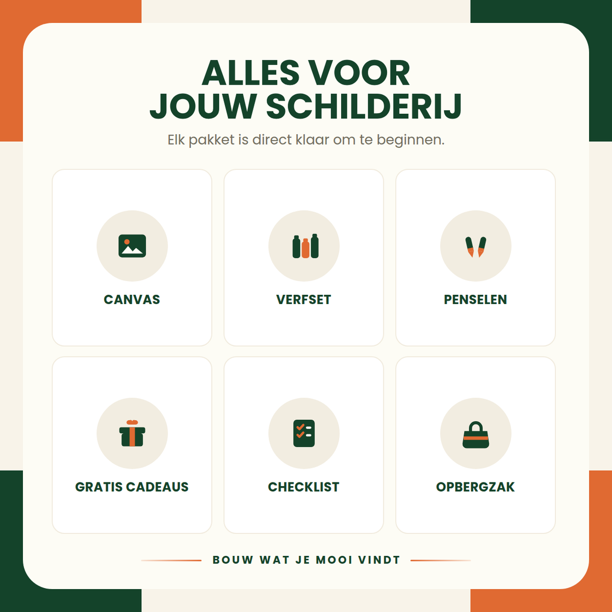 Zonsondergang in golf | Schilderen op Nummer