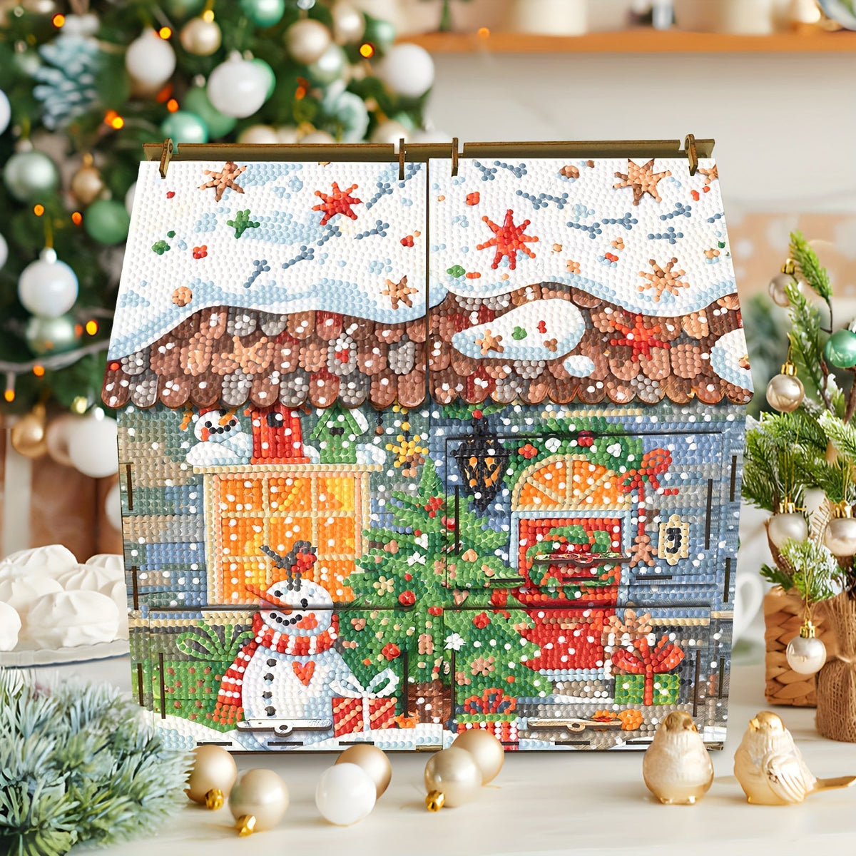 Huis met lades | Bouwpakket | Diamond Painting