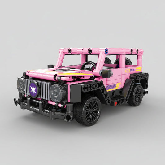 Roze jeep | Bouwpakket