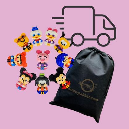 Gratis cadeaus mini bouwpakket en opbergtas | Accessoire