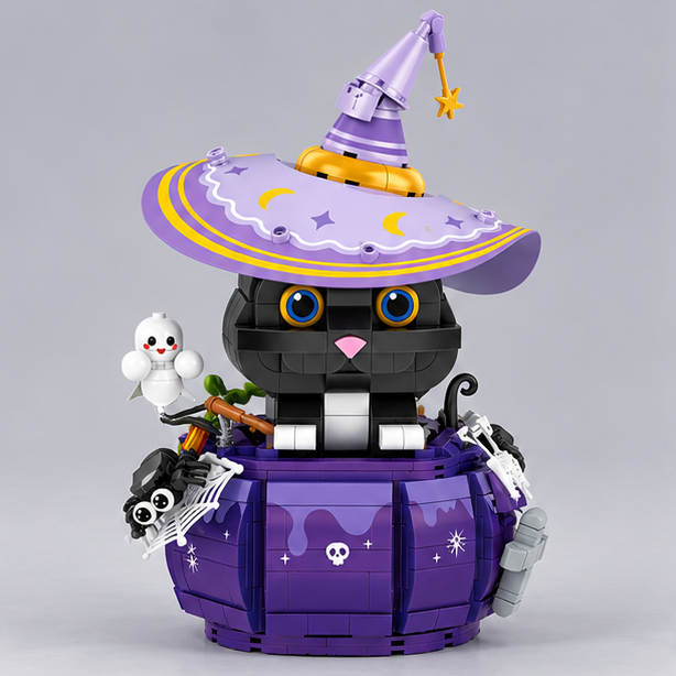 Halloween kat | Bouwpakket